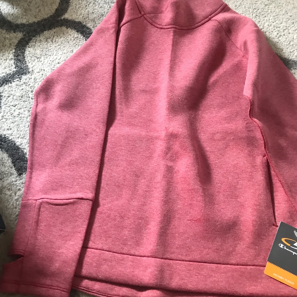 Mock neck champion sweat shirt
